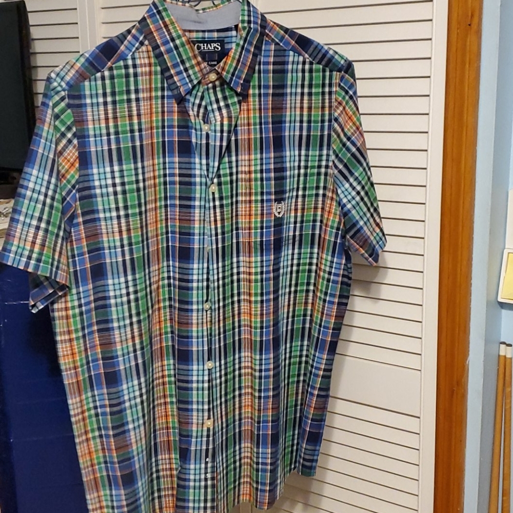 🏷️Chaps Easy Care Short Sleeve Button-Down Shirt